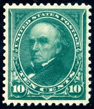 US 273 10c First Bureau 1895 Daniel Webster watermarked PSAG grade 90 NH
