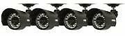 Security surveillance cameras 4 pack with night vision