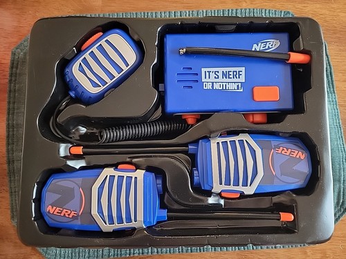 Nerf 3-Way CB Radio Walkie Talkie + Base Station Kit Toy For Kids & Adults - Picture 2 of 3