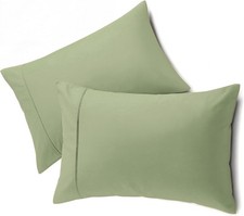 Queen Pillow Cases Set of 2, Microfiber Cooling Pillowcases, Soft Breathable