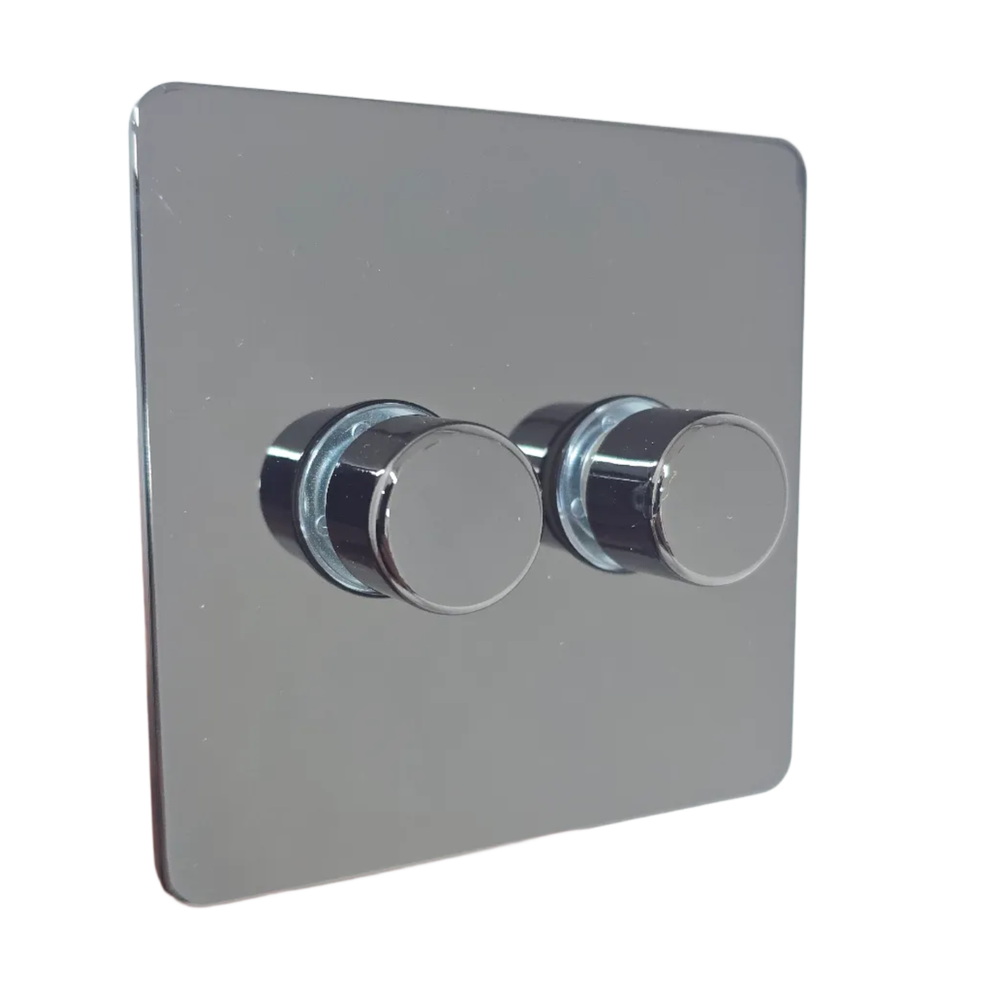 Schneider Ultimate Screwless 2 Gang 2 Way 250W Dimmer Black Nickel GU6422BN