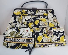 Vera Bradley Dogwood Frame Bag - Wallet - Cosmetic Makeup Bag Lot Set
