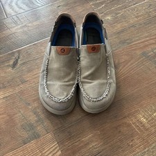 Clarks Men's Driftlite Step Taupe Canvas Loafers