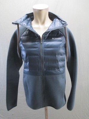 Columbia Size S Womens Blue Denali Cotton Duck Down High Neck Outdoor Jacket 867