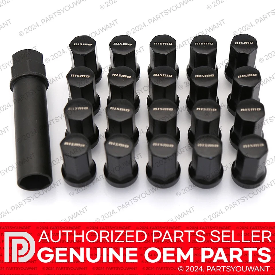 正品 JDM Nismo Type 7 方形 M12x1.25 34 毫米车轮凸耳螺母套装 40220-RN810 全新 — 第 3/4 张图片