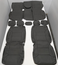 For Toyota Tundra Crew Max Sr5 Trd Pro 2014-2021 Gray Leather Seat Covers Mb113
