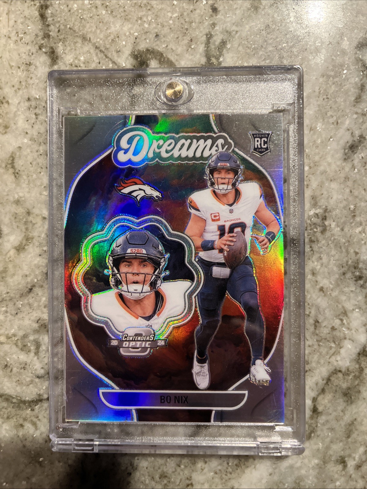 BO NIX 2024 CONTENDERS OPTIC DREAMS ROOKIE SILVER PRIZM BRONCOS RC D-BNX