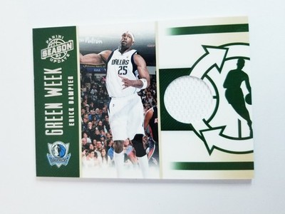 ERICK DAMPIER 2010-11 PANINI SEASON UPDATE GREEN WEEK JERSEY GAME WORN #/799