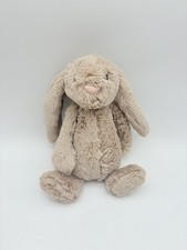 Jellycat Bashful Beige Bunny Plush Doll Medium London Lovey Soft Medium 12"