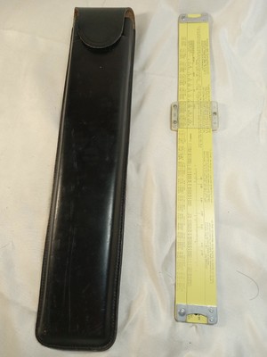 Vintage Pickett Slide Rule Model N902-ES Simplex Trig w Case 