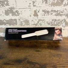 NEW - Hair Straightener Brush - ZF-888 - Gray...