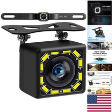 140  Wide Angle Reverse Camera: 12 LED Night Vision  Universal Mounting Options