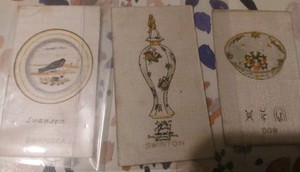 3 C. 1912 Canvas & SILK Pottery Chairman/Leas Tobacco Cards LOT 2 Low .99 Ship
