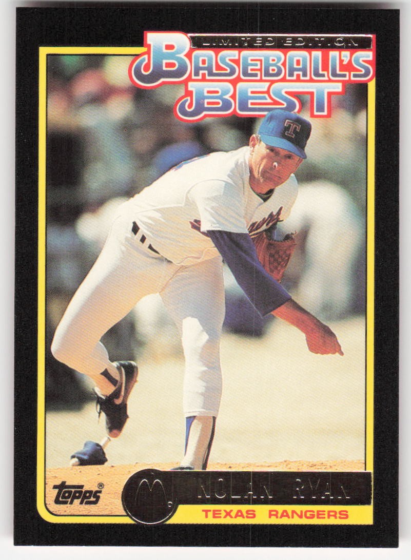 Nolan Ryan Texas Rangers 1992 Topps McDonald's Baseball's Best #24 070660