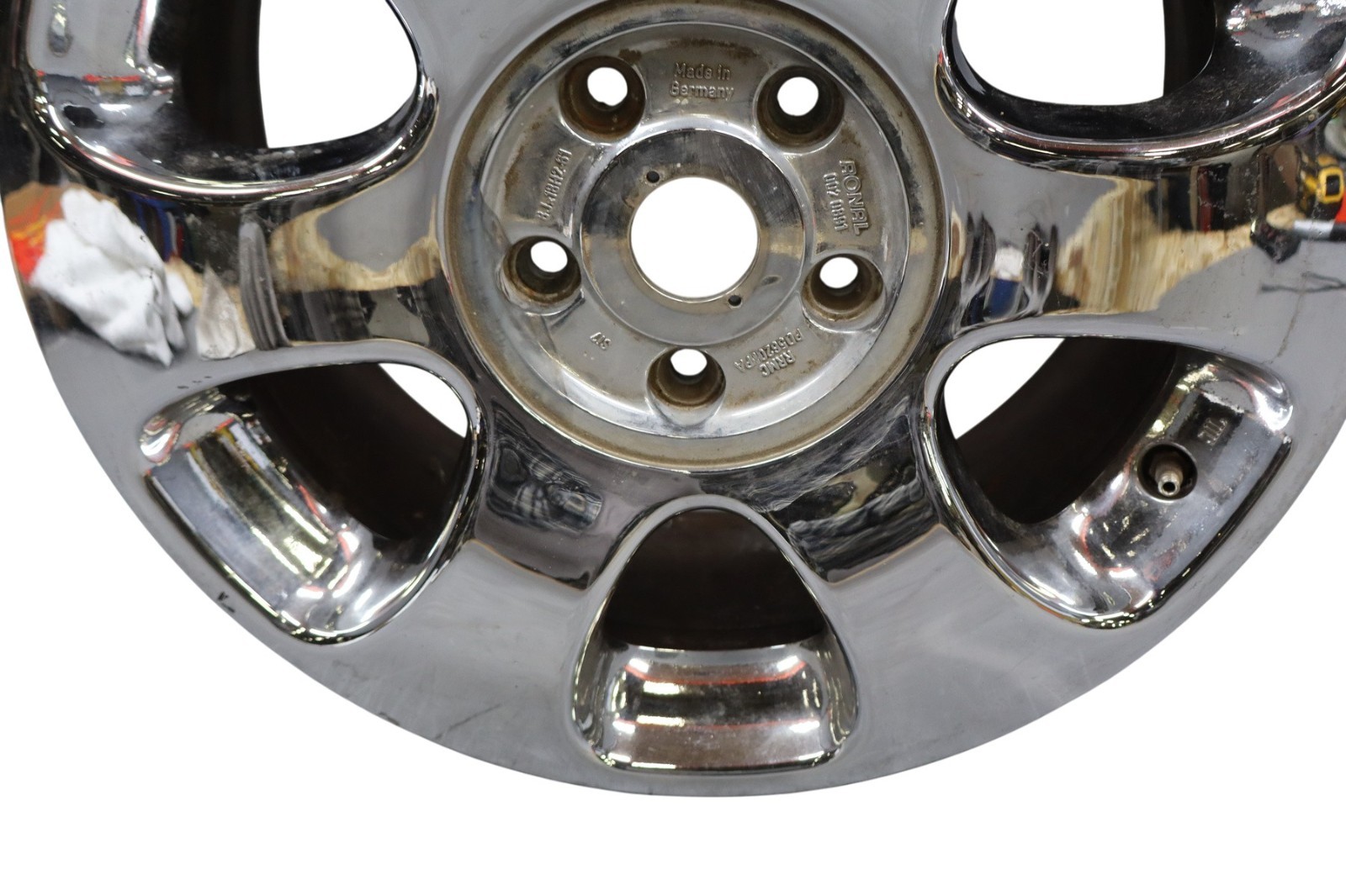 99-04 Bentley Arnage 6 Spoke 18 Inch Chrome Factory Wheel Rim PD56206PA Oem