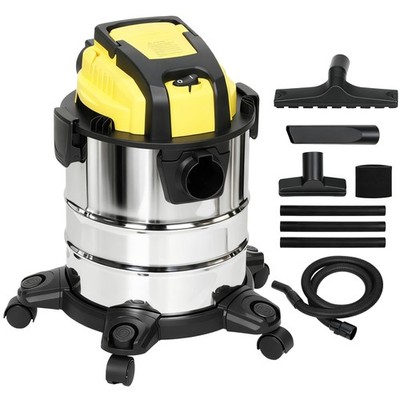 3-in-1 Nass-Trockensauger 1200 W Staubsauger mit 20L Edelstahlbehälter
