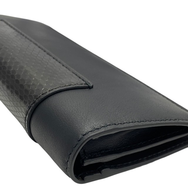 Gucci 386836 Black Python Leather Long Wallet - E… - image 4