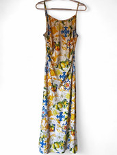Women's Multicolor Floral Strappy Spaghetti Strap Scoop Neck Maxi Dress