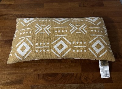 devi designs Throw pillow Native American Tribal Geometric Rectangle 24'' 