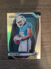 2024 Panini Prizm Silver Jaylen Wright Rookie Card, Miami Dolphins