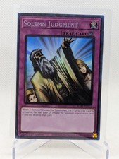 SOLEMN JUDGMENT YUGIOH 25th ANNIV. COLLECTORS RARE 1st EDITION RA02-EN075