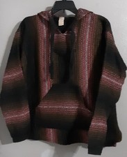 Molina Youth Unisex Hoodie Mexican Poncho. Sz M