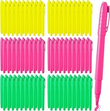 120 Pack Highlighters Assorted Colors Highlighter Markers Chisel Tip Highligh...