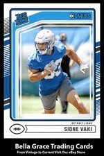 2024 Donruss Sione Vaki #332 Detroit Lions Rookie NFL Football