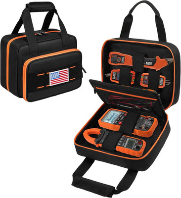 Carrying Case with Klein Tools ET310/MM325/NCVT3P/RT250/69149P, Electrician T...