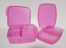 TUPPERWARE Lunch It Pink Divided Box and Pack...