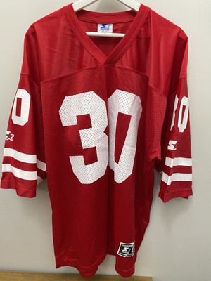 Vintage 90s Starter San Francisco 49ers Football Jersey #30 Eric Wright Sz XL 52