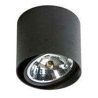 Downlight Natynkowy 1X50W/Qr111 IP20 Czarny Nowoczesny