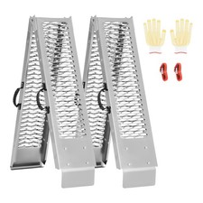 1000 lbs Steel Ramps Heavy-duty Loading Ramps with Handles 2Pcs