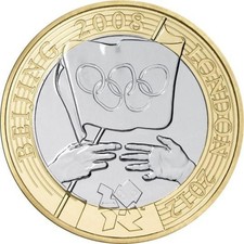 2008 Olympic Beijing Handover £2 Two Pound Coin