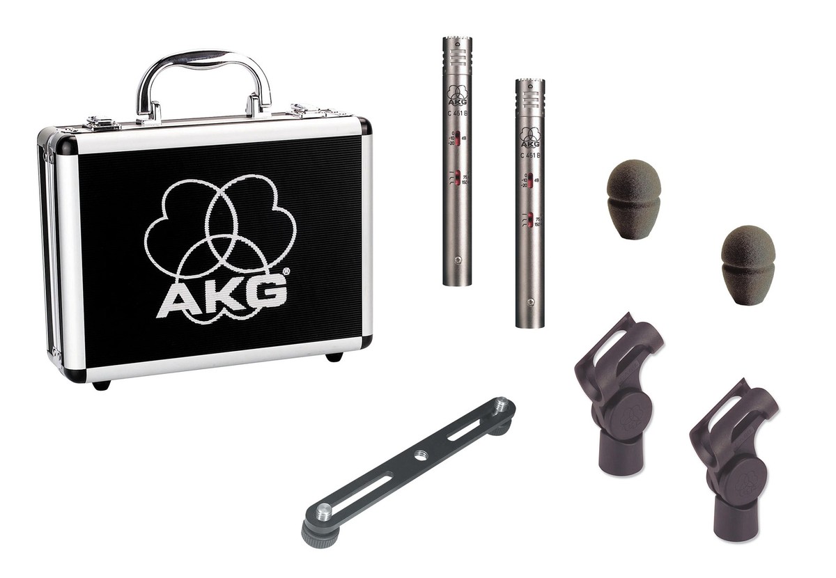 AKG C451B/ST Stereo Matched Pair Small Diaphragm Condenser Mic | eBay