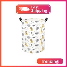 TIBAOLOVER Animal Baby Laundry Basket Baby Hamper Kids Hamper Basket Toy Storage