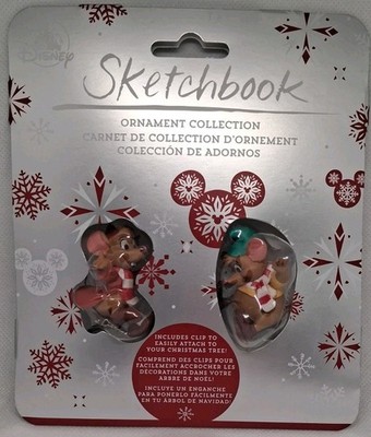 Disney Store Parks 2021 Jaq & Gus Clip On Set Sketchbook Ornament Cinderella NEW