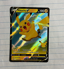 Pikachu V SWSH143 Holo Promo 190 HP English Volt Tackle 210 SWSH on eBay