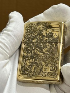 Zippo Lighter HORSEMEN OF THE APOCALYPSE GOLD + New Box & Gift