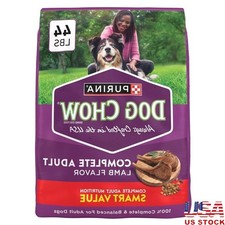 High Protein Adult Dry Dog Food Lamb Flavor Complete Nutrition 44 Lb Kibble New 0.93 per pound