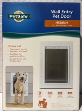 PetSafe White Plastic Medium up to 40 lb Dog/Cat Door for Wall PPA00-16943