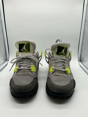 Nike Air Jordan 4 Retro SE Neon Jungen Sneaker Gr. UK 4Y