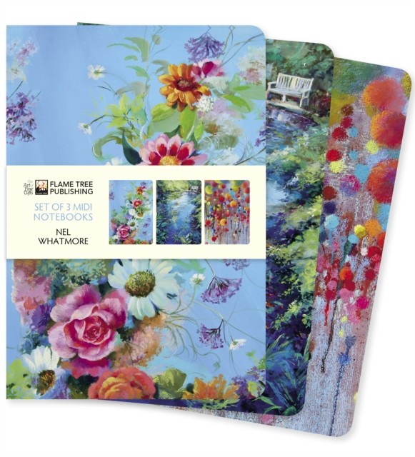 Nel Whatmore Set of 3 Midi Notebooks by Flame Tree Studio NOTEBOOK 9781839648656