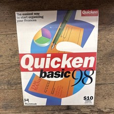 Quicken Basic 98 Sealed NIB Macintosh Vintage