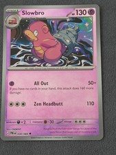 Pokemon TCG Pitch Black Slowbro Reverse Holo Foil 030/084