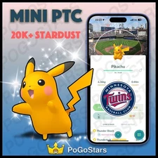 Pokémon PTC Go - Shiny Pikachu MLB Minnesota Twins✨Special Background✨