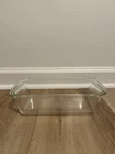 Pyrex Loaf Pan Baking Dish #215 B Clear 9x5x3 Vintage USA 1.5 qt