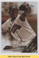 2016 Topps Chrome Sepia Refractor Julio Teheran #193 READ 0l2