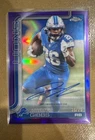 2025 NFL Topps Chrome Jahmyr Gibbs Purple Refractor Auto /75
