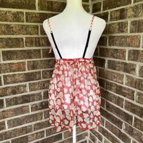 Victoria&rsquo;s Secret Sexy Little Things Heart Print Babydoll Top Size 34B Lingerie